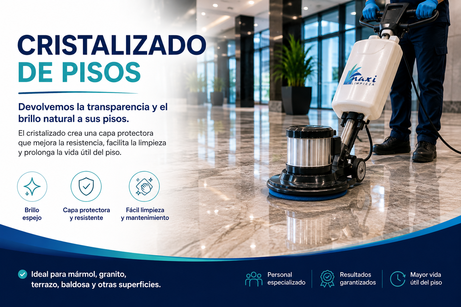 Cristalizado y recuperación de pisos